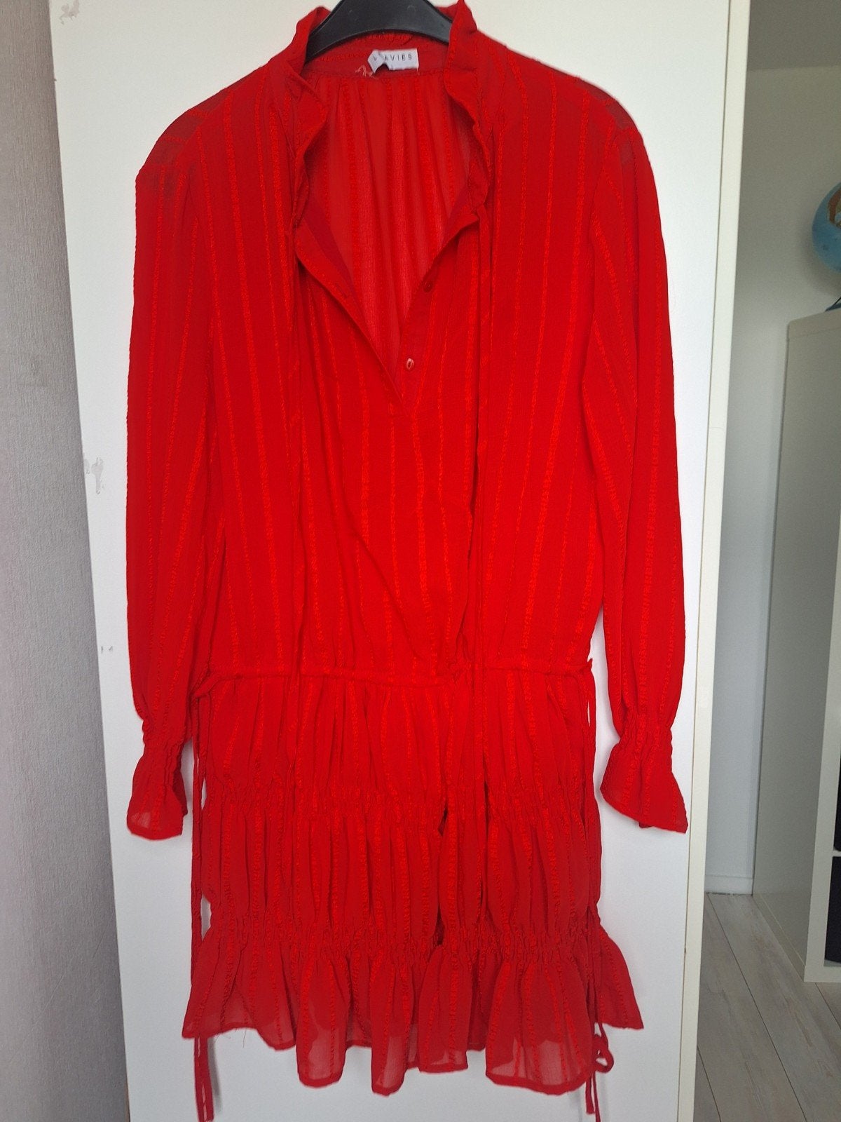 Loavies rode jurk maat L, Kleding | Dames, Jurken, Maat 42/44 (L), Ophalen of Verzenden, Boven de knie, Rood