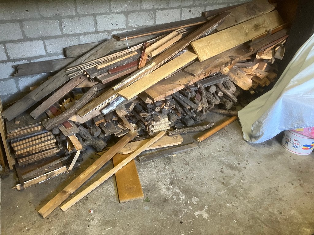 Open haard hout, Minder dan 3 m³, Ophalen, Overige houtsoorten, Takken