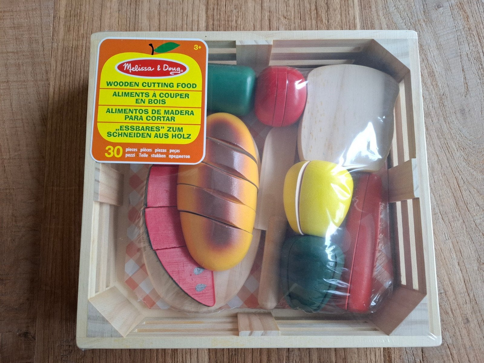 Melissa&Doug groot houten snij set, Ophalen of Verzenden, Melissa & Doug, Info@bezigebijtjezzz.nl, Zwolle