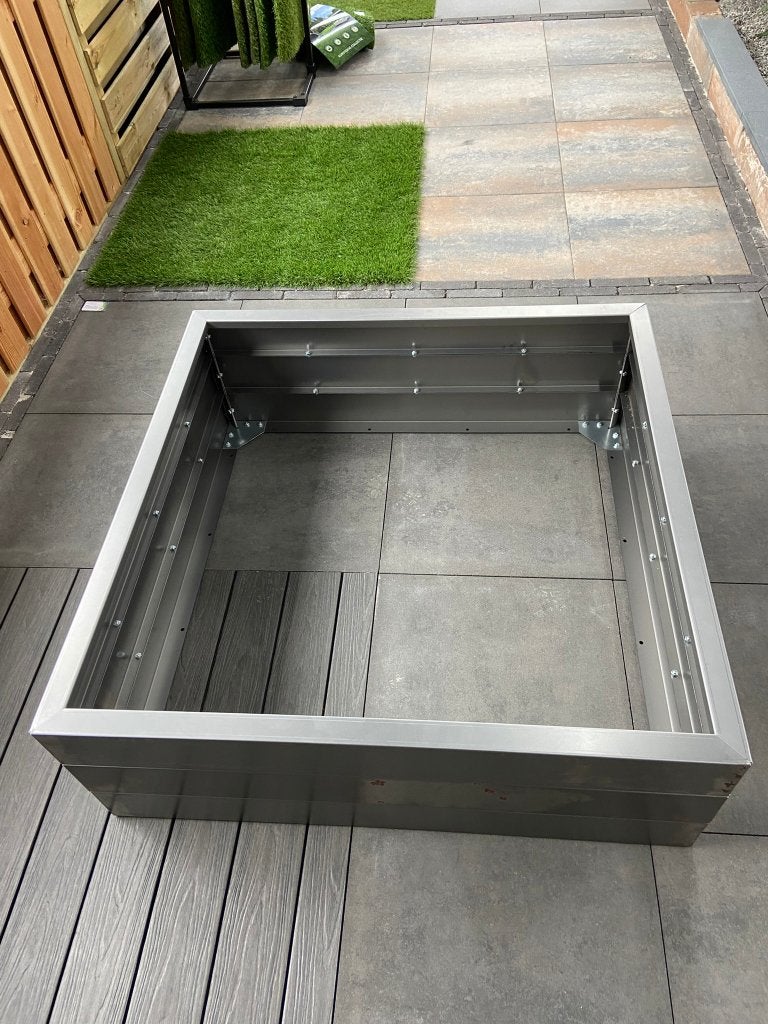 Bloembak Corten staal 120x120 (Gelegenheidsprijs!) - J&W 129, Ophalen, 100 cm of meer, Vierkant, Nieuw