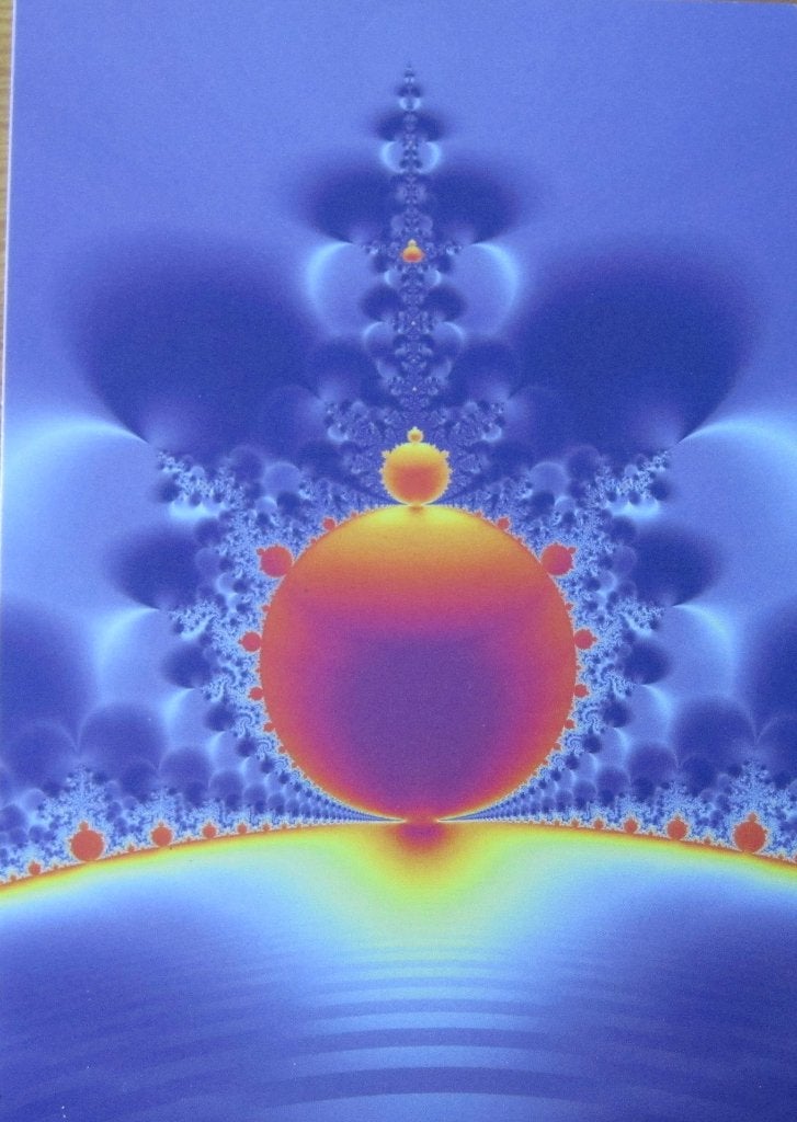 nieuwe ansichtkaart van een fractal - Postcard Store, Ophalen of Verzenden, 1980 tot heden, Ongelopen, Overige thema's