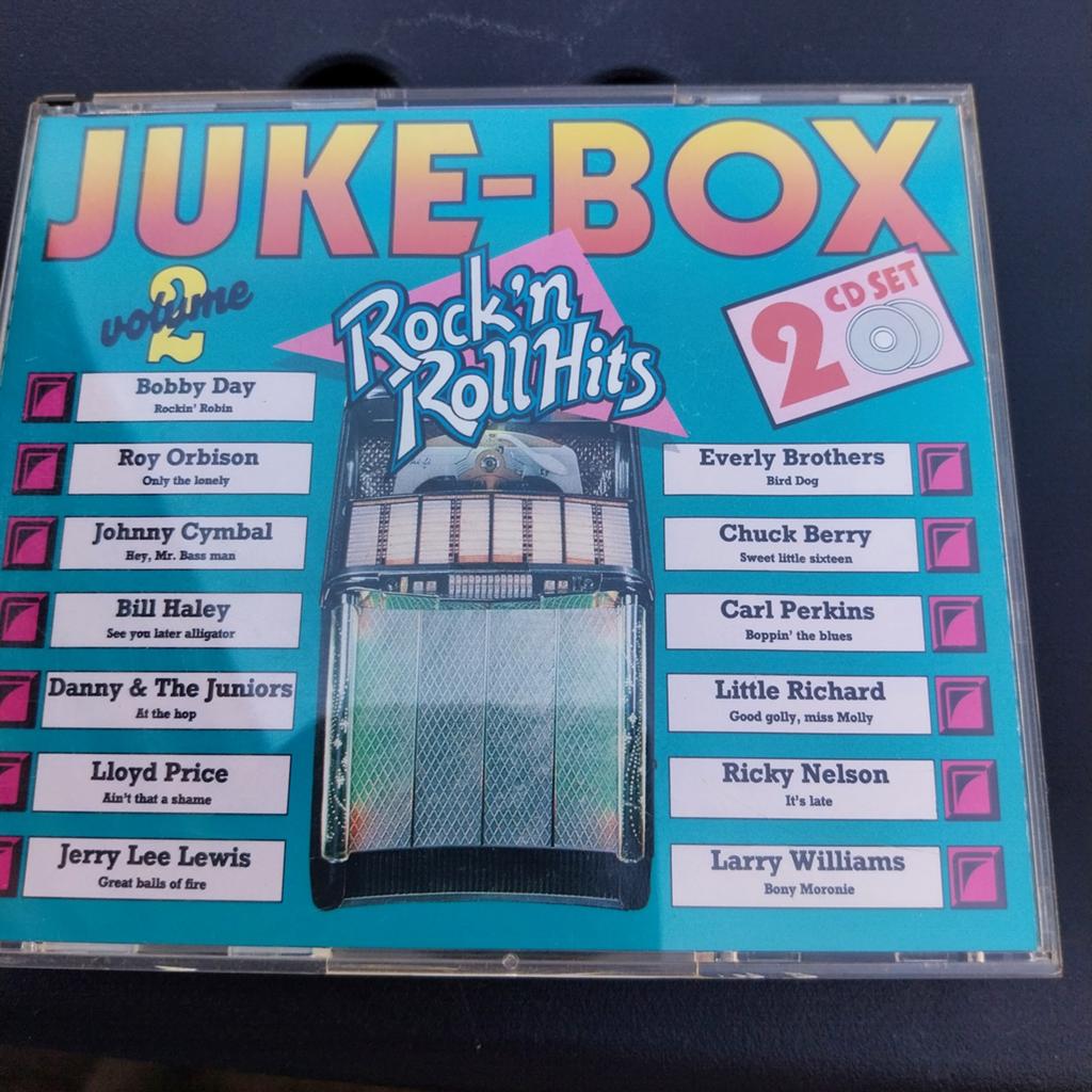 Juke-Box Rock 'n Roll Hits Vol. 2 - 2 CD Set, Ophalen of Verzenden, 1980 - 1989, Gebruikt, Boxset