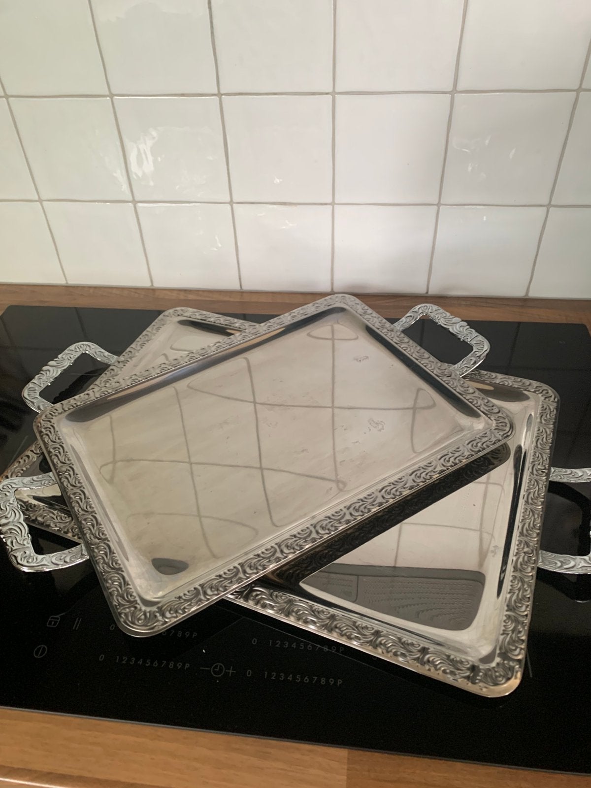 Dienbladen inox Horeca kwaliteit !!!!, Ophalen, Zo goed als nieuw, Rechthoekig, Metaal