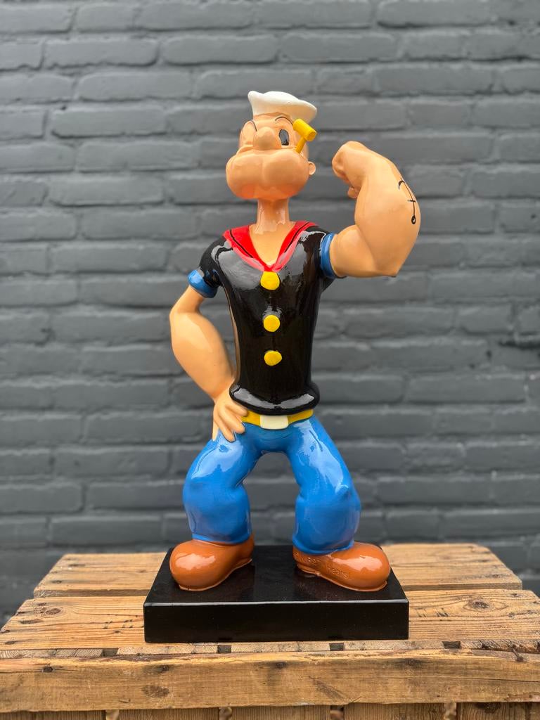 Groot Beeld van Popeye de Zeeman - Kleurrijk en Decoratief, Verzamelen, Stripfiguren, Zo goed als nieuw, Beeldje of Figuurtje