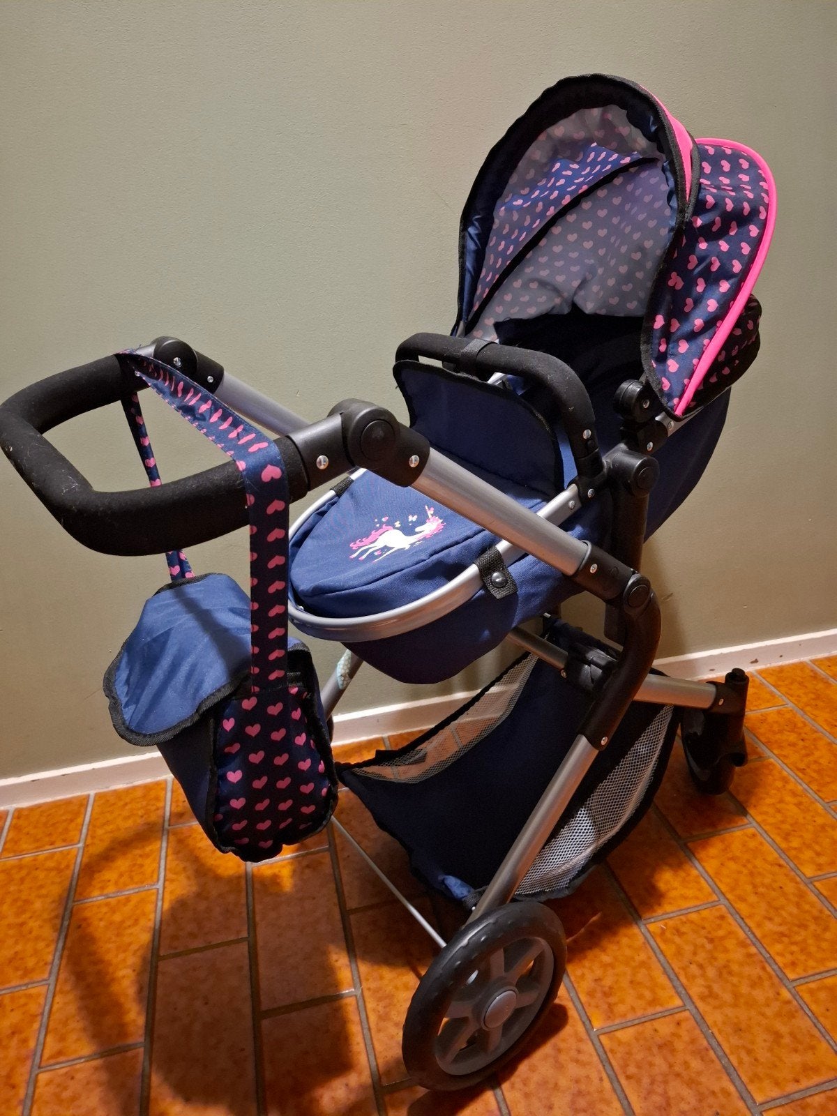 Bayer Design Poppenwagen City Neo - Blauw en Roze, Kinderen en Baby's, Speelgoed | Poppen, Ophalen