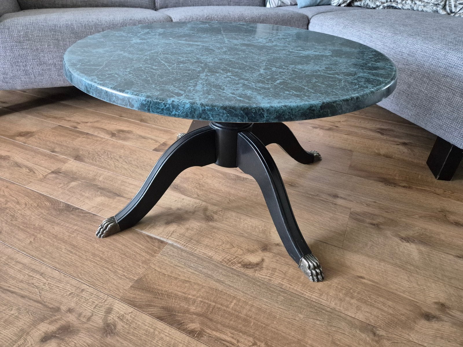Unieke marmerlook salontafel, Ophalen, 50 tot 100 cm, Rond, 50 tot 100 cm