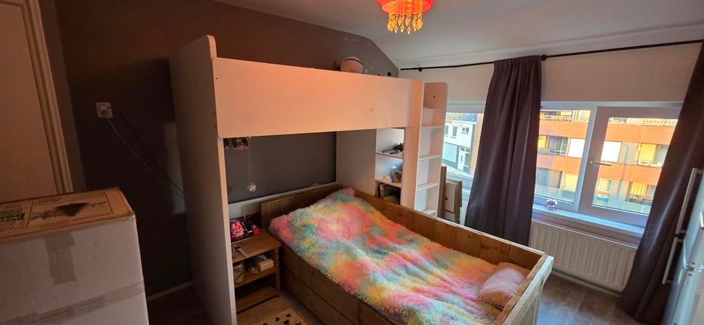 Hoogslaper te koop inclusief matras., Ophalen, Eenpersoons, 90 cm, Hoogslaper
