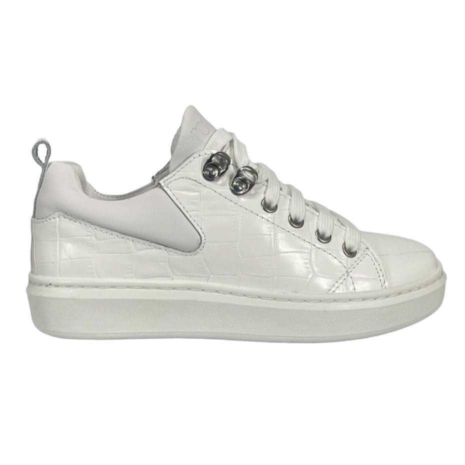 PIEDRO maat 39 lerensneaker wit - croco - gratis verzenden, PIEDRO, Schoenen, Nieuw, Tielweg 3 Gouda