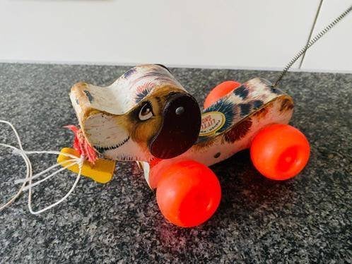 fisher price Snoopy , jaren 60 , compleet, Ophalen of Verzenden, Gebruikt, Speelset