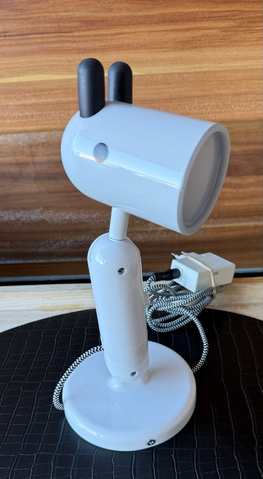 IKEA KRUX Tafellamp - Wit, Verstelbaar, Kinderlamp, Huis en Inrichting, Kunststof, Kinderlamp, Ophalen of Verzenden, IKEA