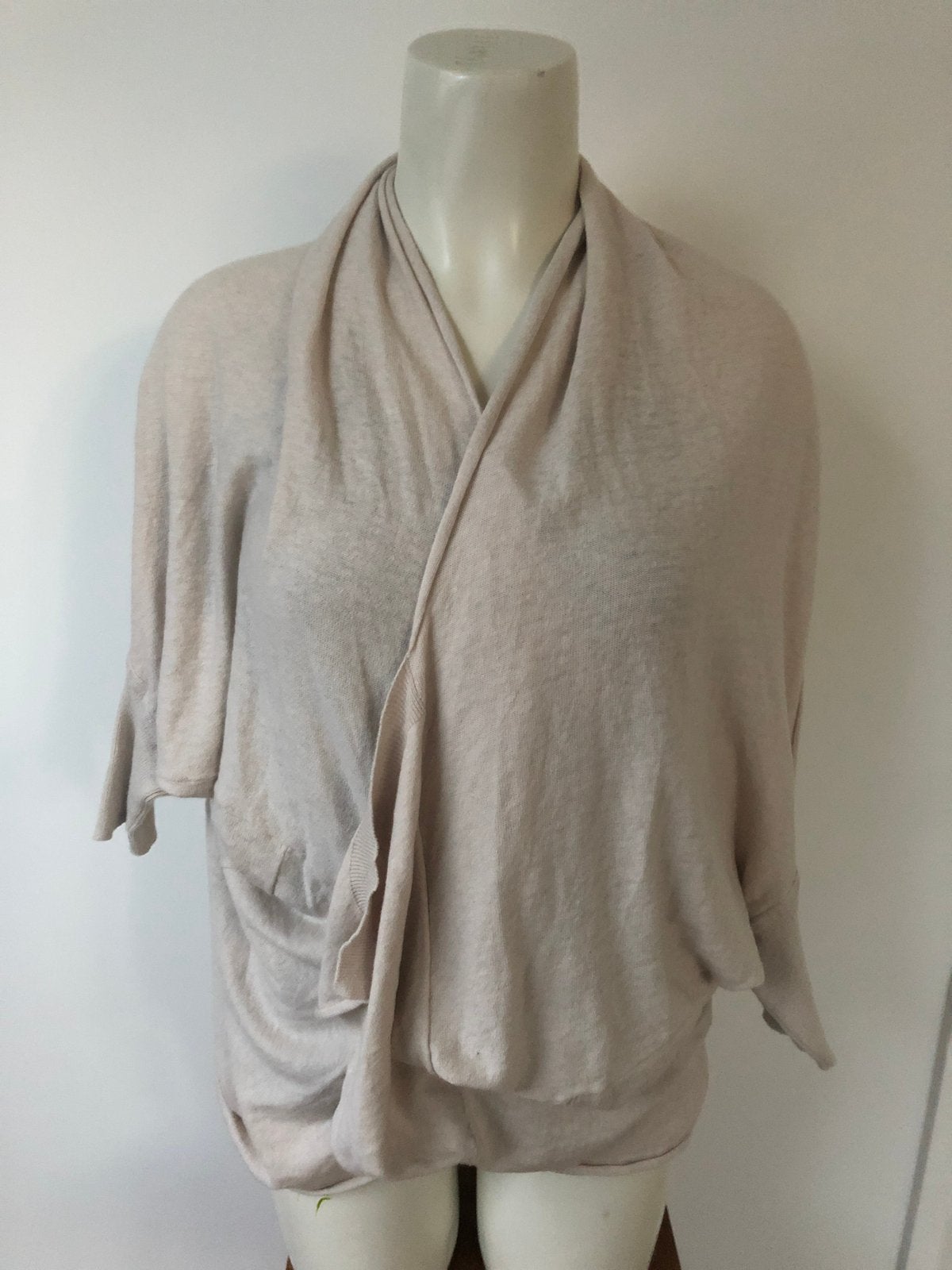 Dante 6 beige kantoen cashmere apart vest 1, Beige, Ophalen of Verzenden, Zo goed als nieuw, X