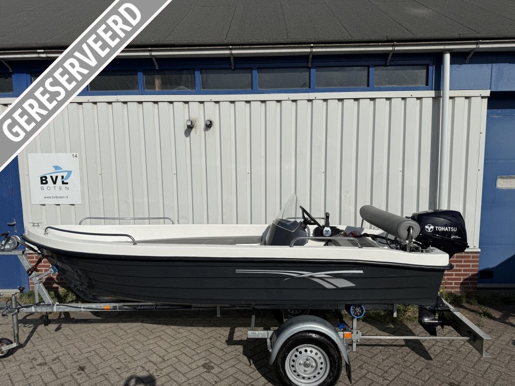 Snelle Sunrise 410 Sloep met rondzit Tohatsu 9,9/20pk 2024, Overige typen, 4 m, Niet ingevuld, Zo goed als nieuw