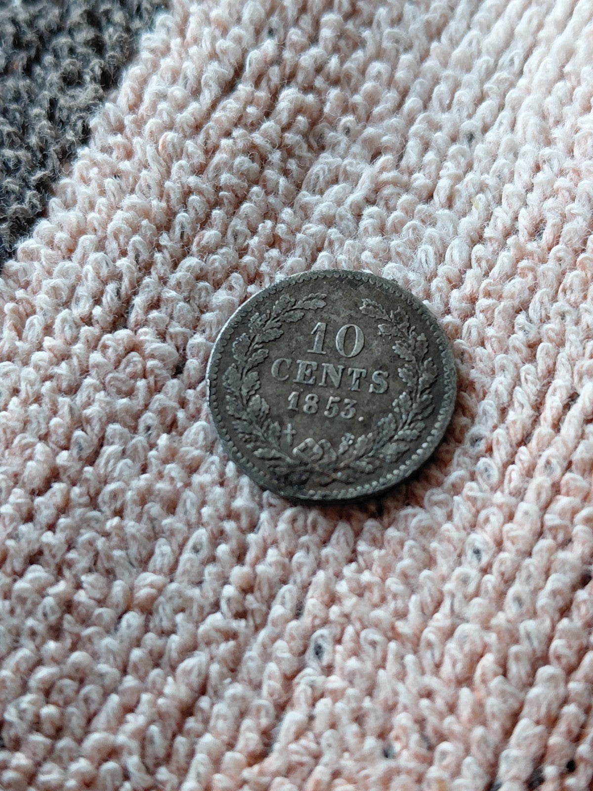 10 cents 1853, Postzegels en Munten, Munten | Nederland, Ophalen of Verzenden, Vóór koninkrijk, 10 cent