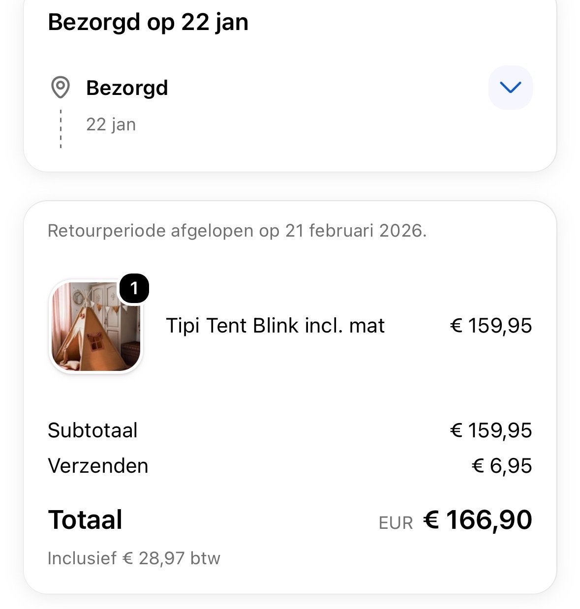 Tipi Tent Blink met gouden stipjes en speelmat, Ophalen of Verzenden, Zo goed als nieuw