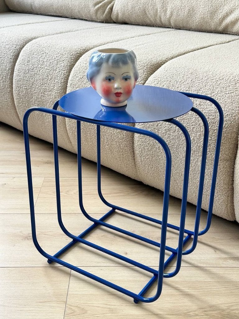 Stijlvolle design bijzettafel, Minder dan 45 cm, Minder dan 55 cm, Metaal of Aluminium, Rond
