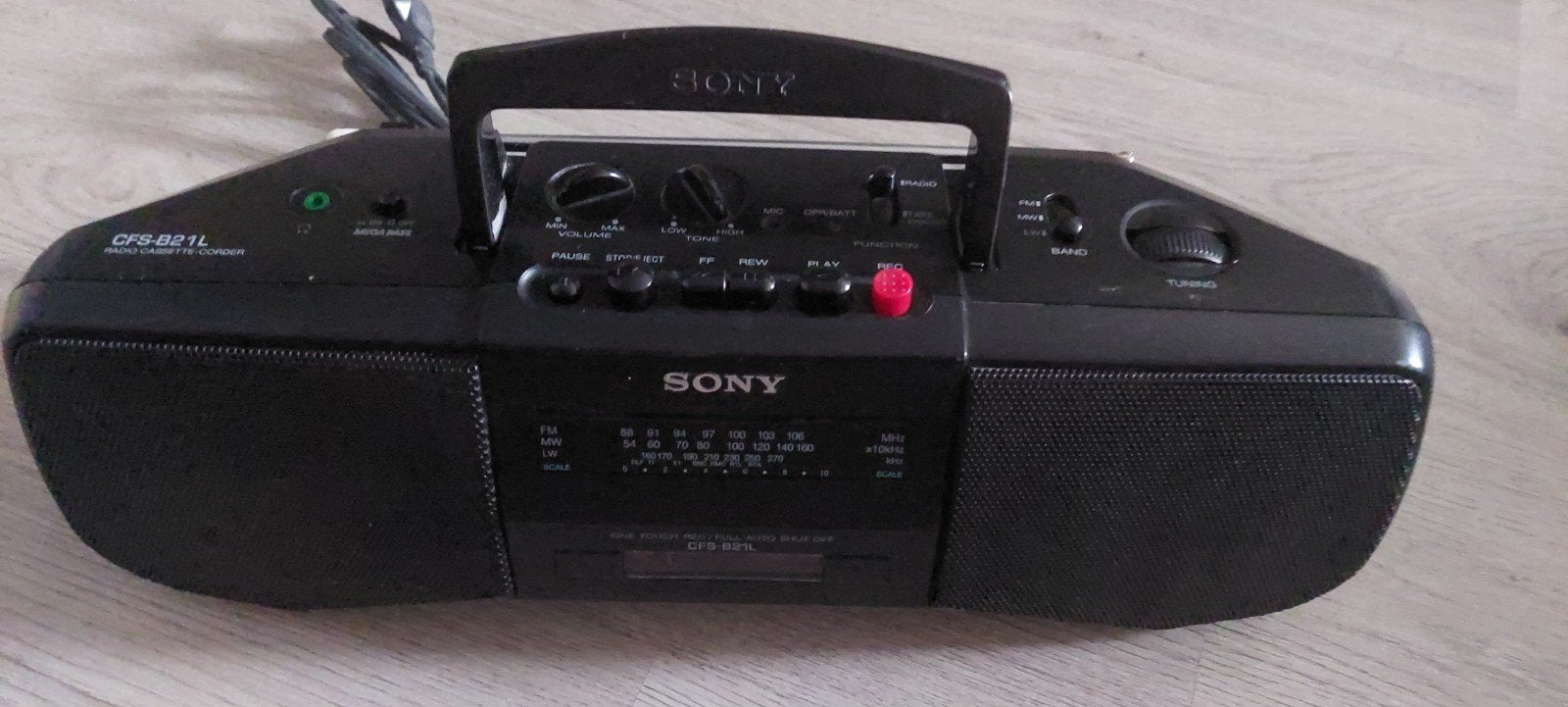 Sony CFS-B21L Radio Cassette Recorder Boombox, Ophalen of Verzenden, Gebruikt, Radio