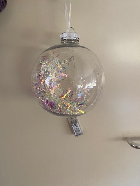 kerstbal met verlichting doorsnede 20 cm, Diversen, Kerst, Ophalen of Verzenden, Zo goed als nieuw