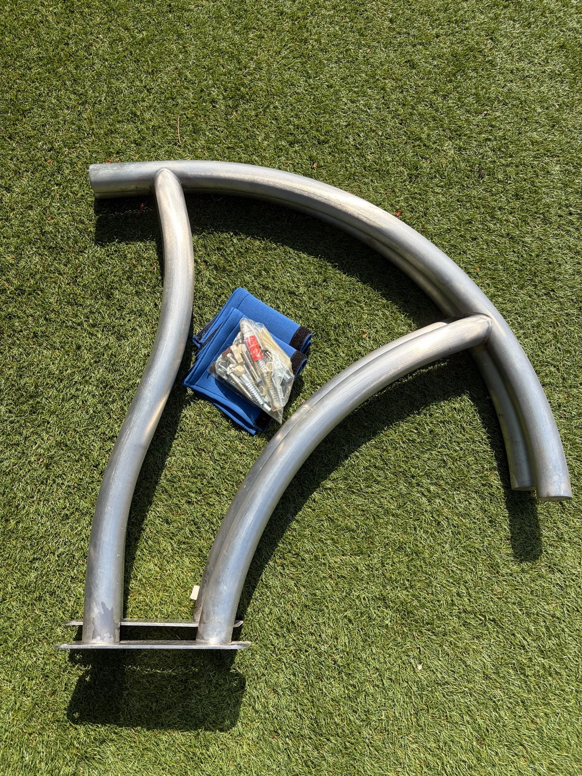Zwembadleuning RVS, Ophalen, Nieuw, Ladder