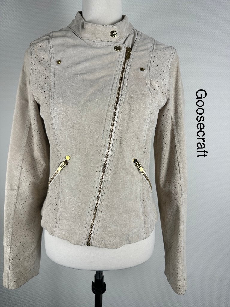 Goosecraft Leren Jas  (mt: 40) 30,2/9802, Kleding | Dames, Jassen | Zomer, Zo goed als nieuw, Maat 38/40 (M), Zwart, Ophalen of Verzenden
