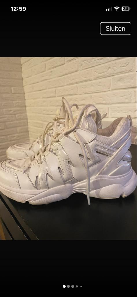 Michael Kors Hero Leren en Mesh Sneakers Wit Maat 39, Ophalen of Verzenden, Wit, Sneakers of Gympen