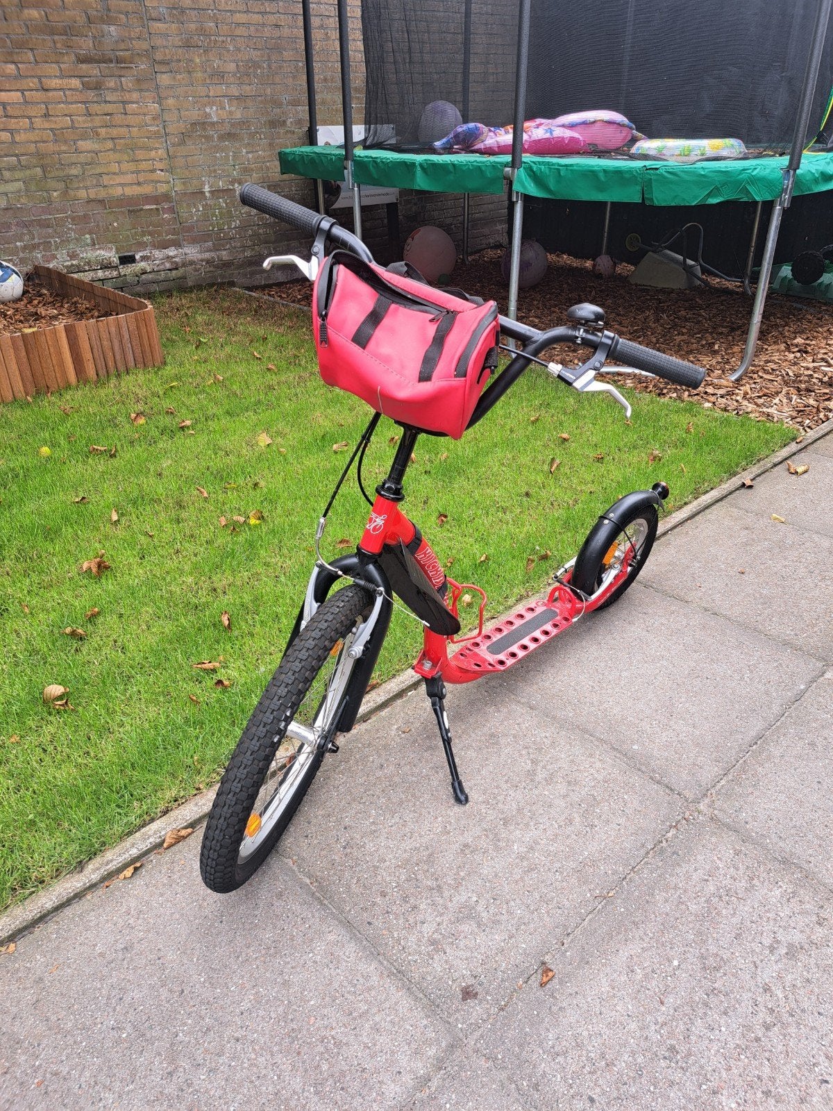 Rode Kickbike step met tas, Fietsen en Brommers, Ophalen, Gebruikt, Kickbike, Kickbike