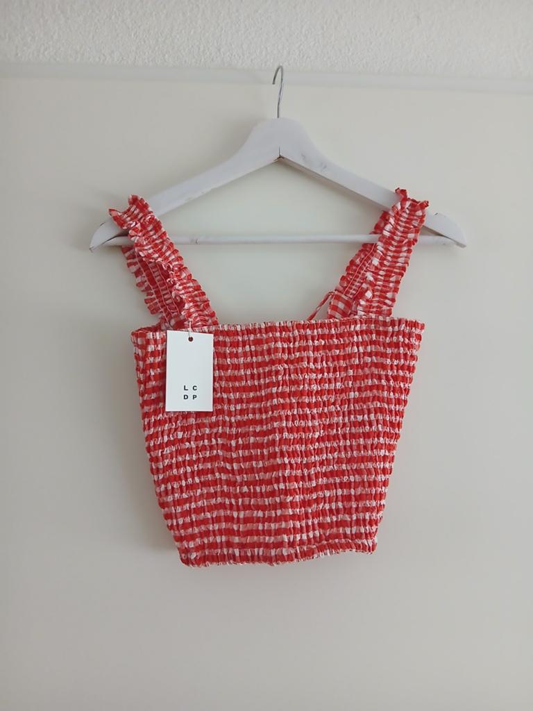 Geruite blouse mét kaartje van Les Coyotes de Paris. Maat XS, Verzenden, Nieuw, Maat 34 (XS) of kleiner, Rood