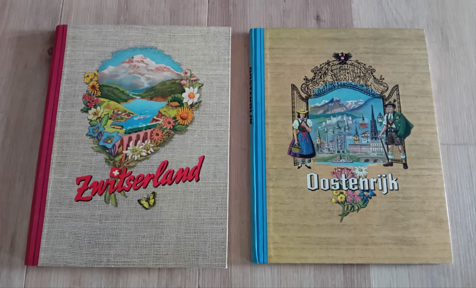 plaatjesalbums  oostenrijk   zwitserland   douwe egberts, Ophalen, Zo goed als nieuw, Plaatjesalbum
