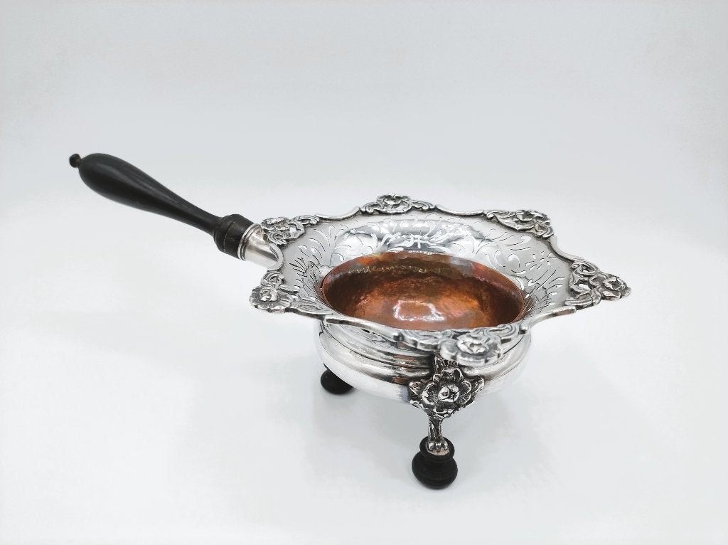 Zilveren pijpkomfoor, H. Dauw, Leeuwarden, 1780, Verzenden, Zilver