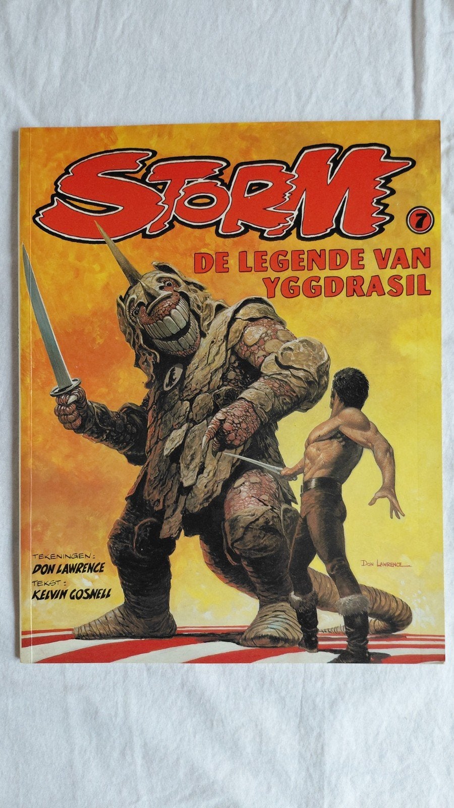 Storm 7: De Legende van Yggdrasil - Don Lawrence,, Gelezen, Eén stripboek, Ophalen of Verzenden, Don Lawrence, Kevin Gosnell