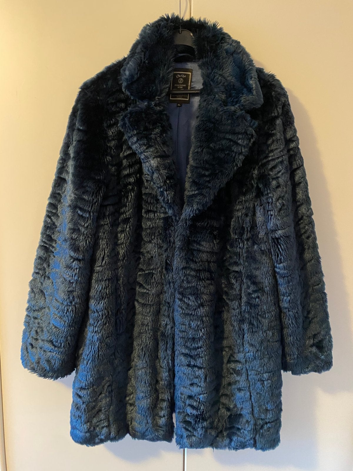 prachtige Geisha-winterjas, mt XL is 42, Verzenden, Gedragen, Maat 42/44 (L), Blauw