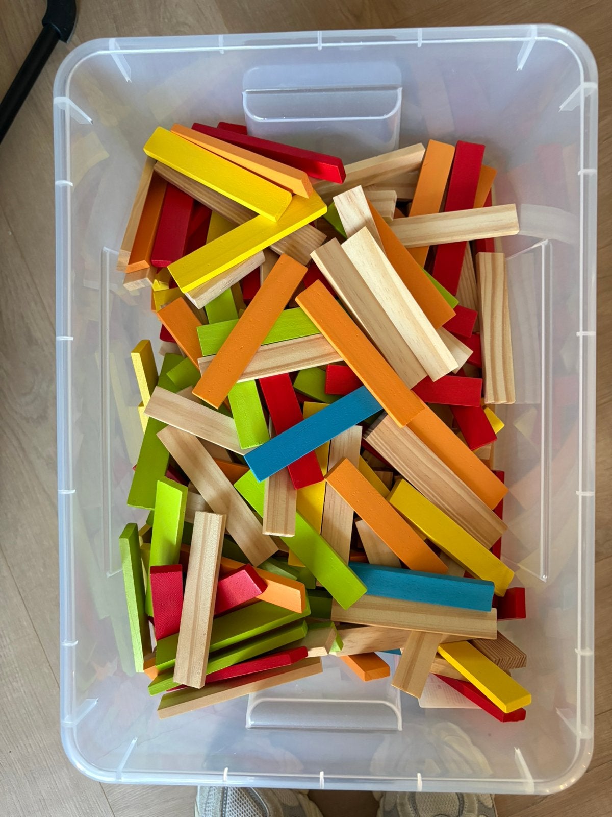 Hele box vol kapla/bouwplankjes, Kinderen en Baby's, Speelgoed | Bouwstenen, Ophalen, Zo goed als nieuw