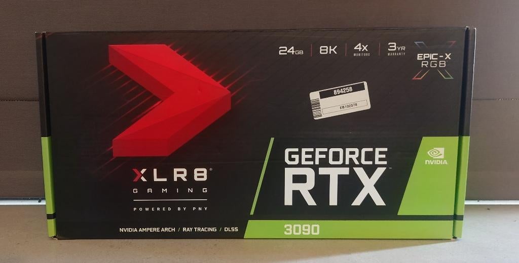 PNY XLR8 GeForce RTX 3090 24GB – Zeer goede staat, Computers en Software, Videokaarten, Gebruikt, GDDR6, PCI-Express 4, Ophalen of Verzenden