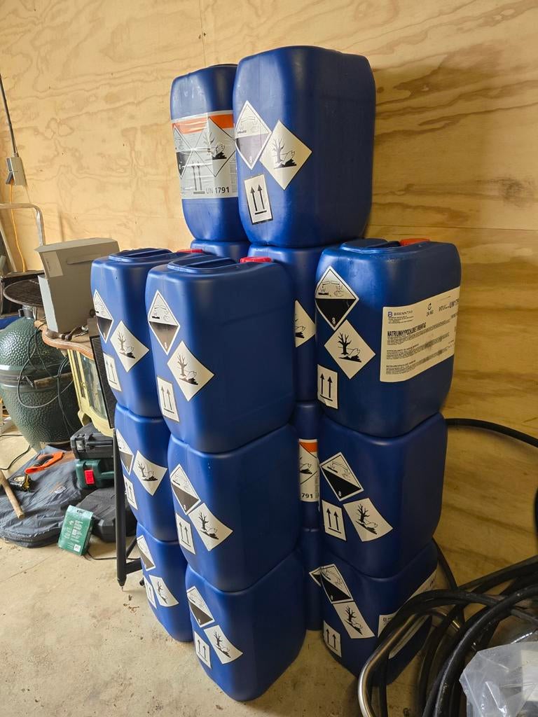 Lege jerrycans 20 liter, Ophalen