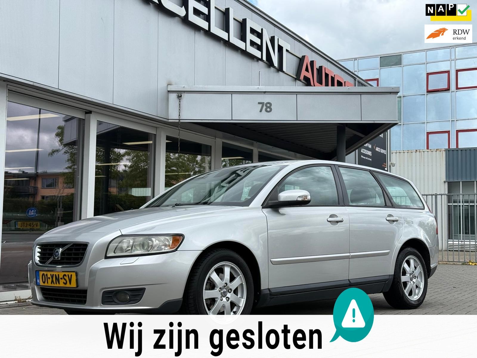 Volvo V50 1.8 Edition I, Auto's, Volvo, Voorwielaandrijving, Zwart, 4 cilinders, 1300 kg