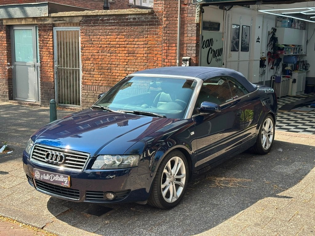 Audi A4 3.0 V6 162KW Quattro Cabrio AUT 2005 Blauw, Auto's, Automaat, Zwart, Cabriolet, A4