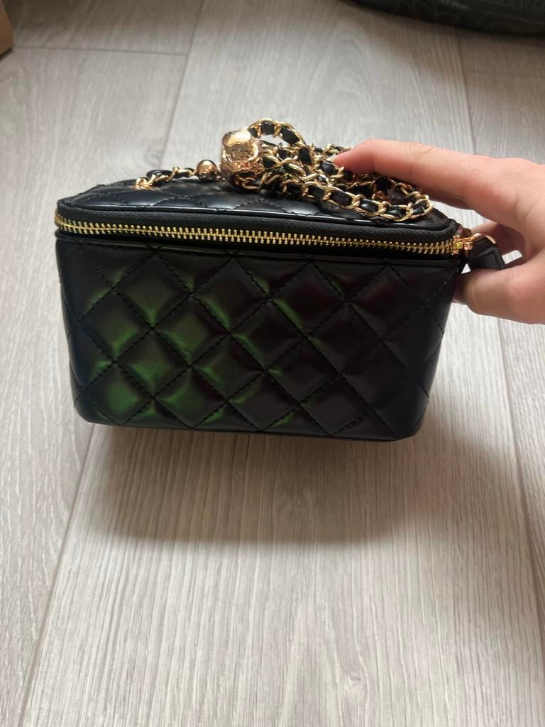Nieuwe zwart Shoeby tasje met spiegel - multifunctioneel, Ophalen of Verzenden, Nieuw, Zwart, Avondtasje