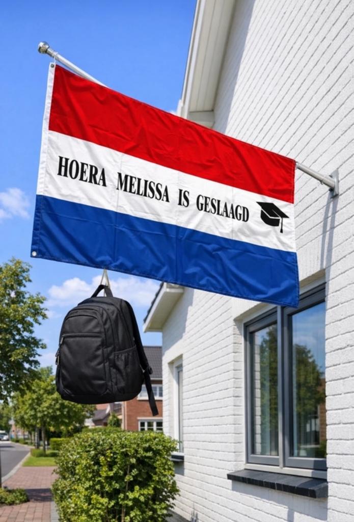 Geslaagd vlag, Ophalen of Verzenden, Zo goed als nieuw