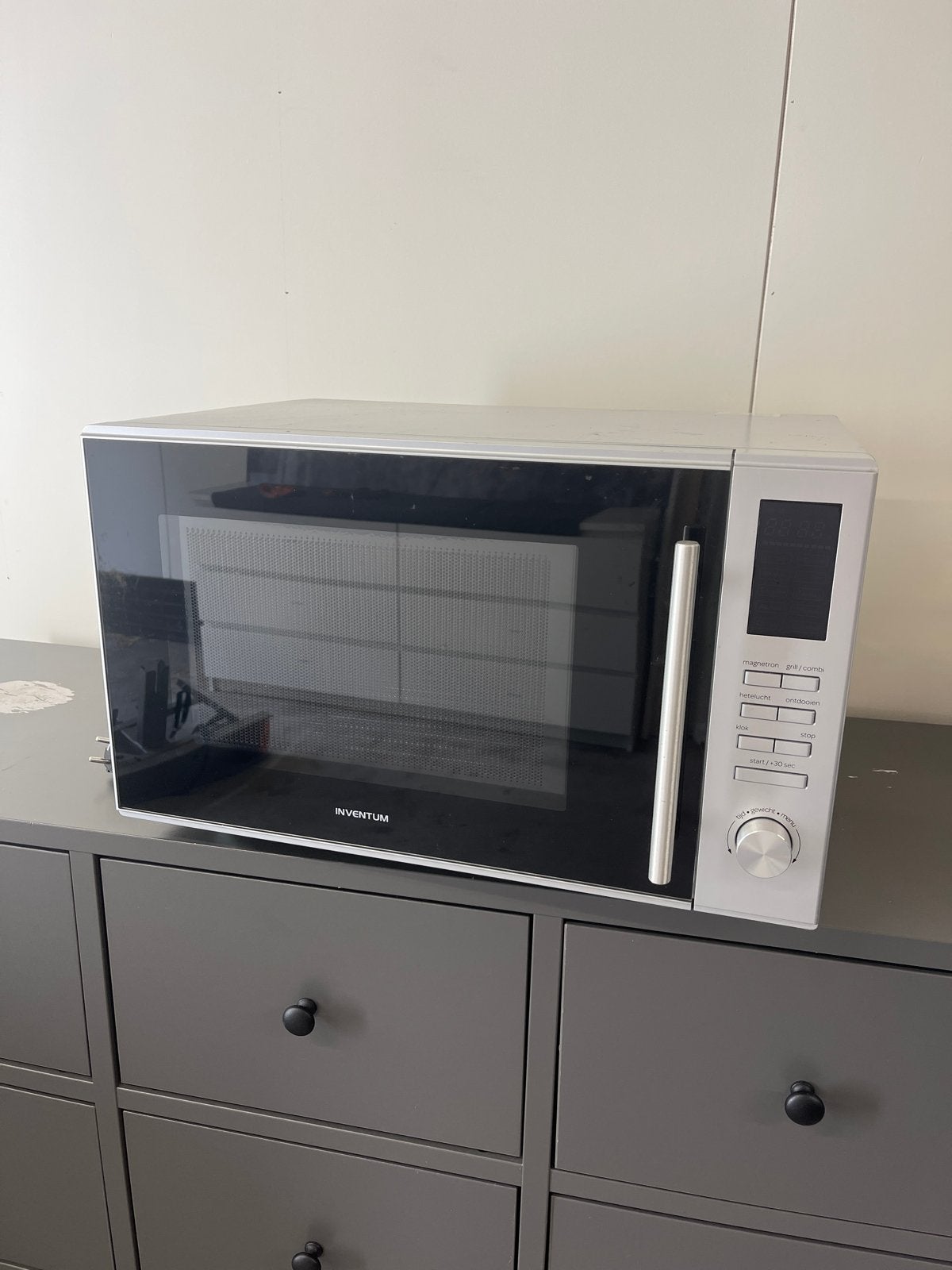 Inventum Combimagnetron - Gebruikt met lichte krassen, Witgoed en Apparatuur, Ophalen, Combimagnetron, Gebruikt, Grill