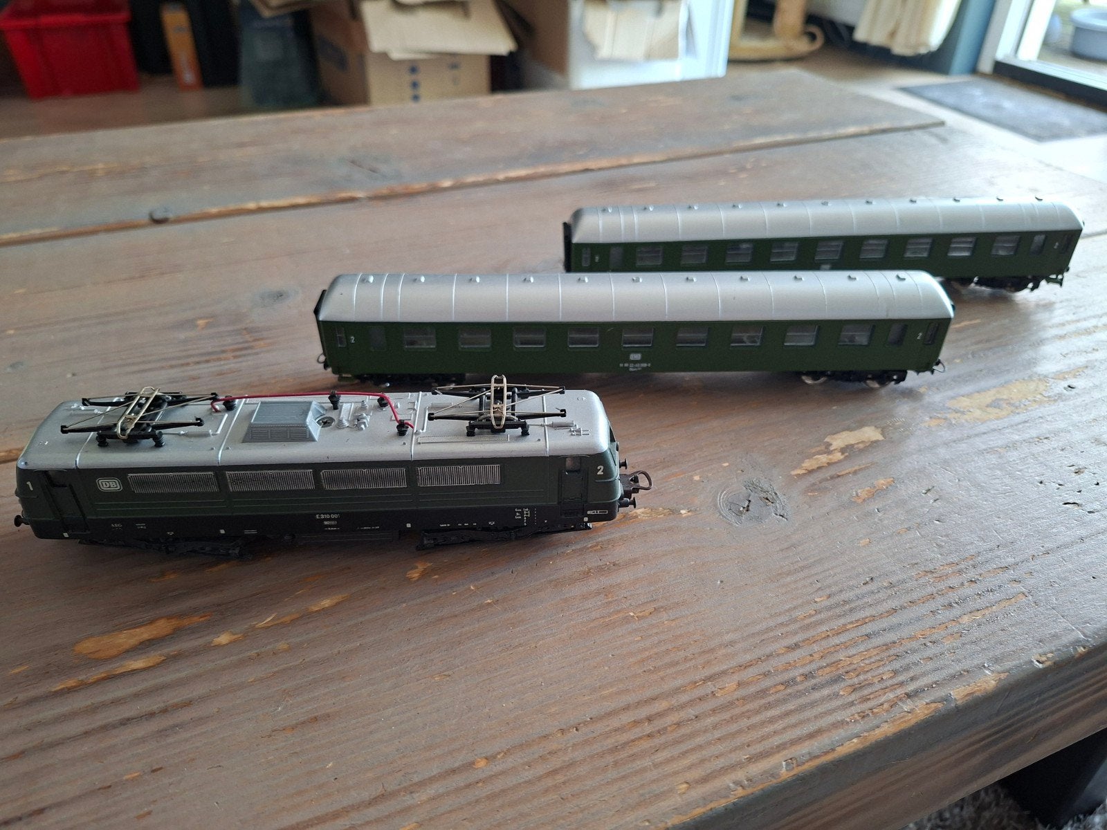 Lima DB E320001 locomotief met 2 rijtuigen, Gelijkstroom, Ophalen of Verzenden, Analoog, Lima