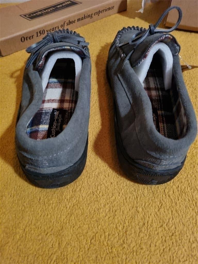 Foto 3 van Cushion-Walk flexible comfort Suede Moccasin slippers grijs