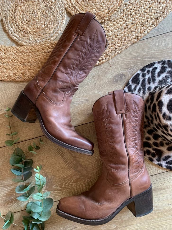 Sendra 4271 campus blokhak 40 western boots, Hoge laarzen, -, Ophalen of Verzenden, Zo goed als nieuw