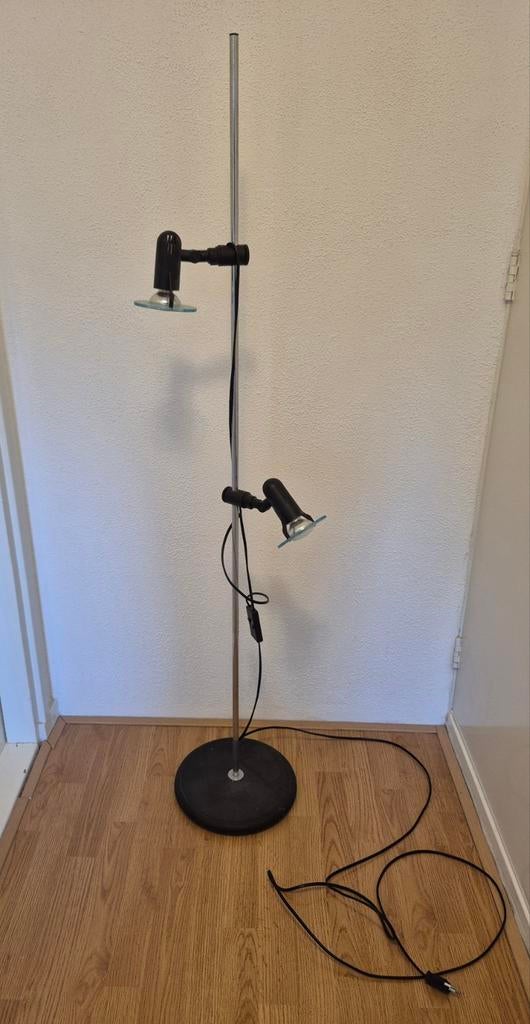 Vintage Hustadt Leuchten Vloerlamp - Jaren '60/'70, Gebruikt, Ophalen of Verzenden, Metaal, 150 tot 200 cm