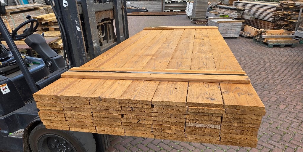 Diverse Partijen Thermowood Planken 19x140 mm, Ophalen, Minder dan 25 mm, Nieuw, 250 tot 300 cm