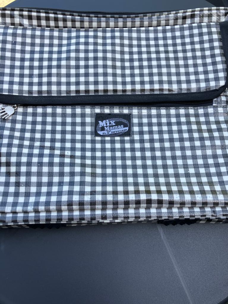 Mix Mamas Laptoptas / Aktetas - Zwart-wit geblokt, Ophalen of Verzenden, Gebruikt, Zwart, Overige typen