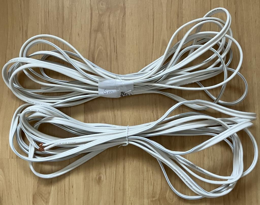 Audiolab Hiflex luidsprekerkabel 2*2,5 mm2 - 12m + 2x6m, Audio, Tv en Foto, Ophalen, Zo goed als nieuw, 10 meter of meer, Luidsprekerkabel