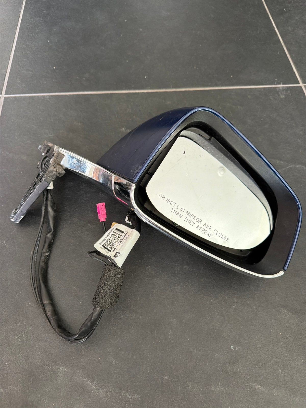 Tesla Model X buitenspiegel rechts 2018 blauw (excl. glas), Ophalen of Verzenden, Gebruikt, Overige automerken