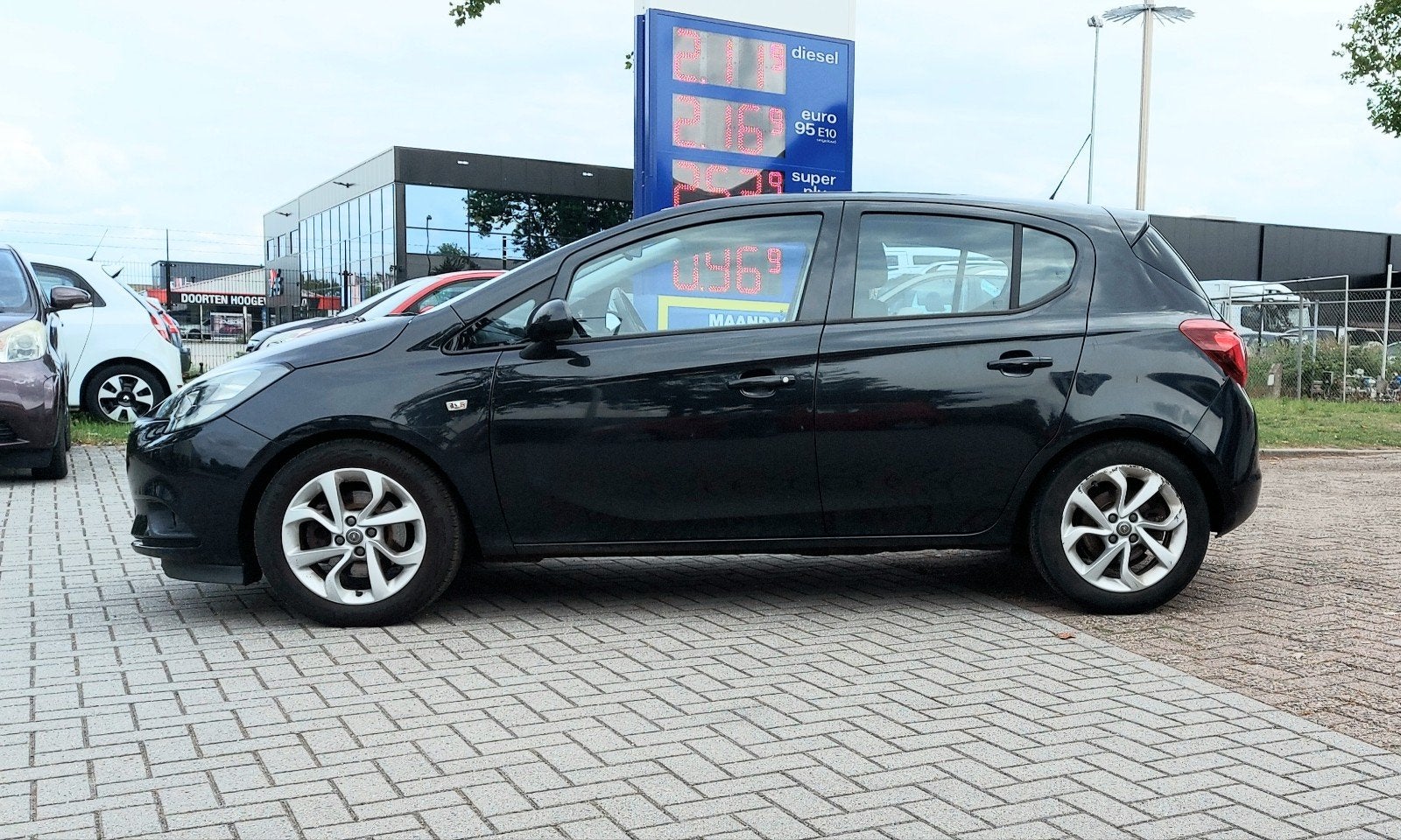 NAP!Opel Corsa 1.0 Turbo Edition Cruise/Airco ✅ NAP KM!, Auto's, Voorwielaandrijving, Stof, Zwart, Handgeschakeld