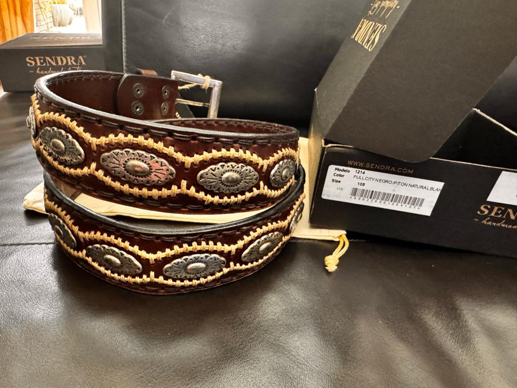 Heren Sendra riem leer bruin maat 105 nieuw niet gedragen, Kleding | Heren, Ophalen of Verzenden, Zo goed als nieuw, Bruin, Echt leder
