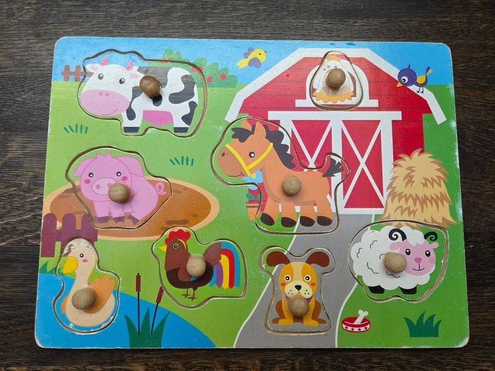 Diverse complete puzzels, inclusief geluidspuzzel, Ophalen of Verzenden, Gebruikt, 2 tot 4 jaar, Van hout