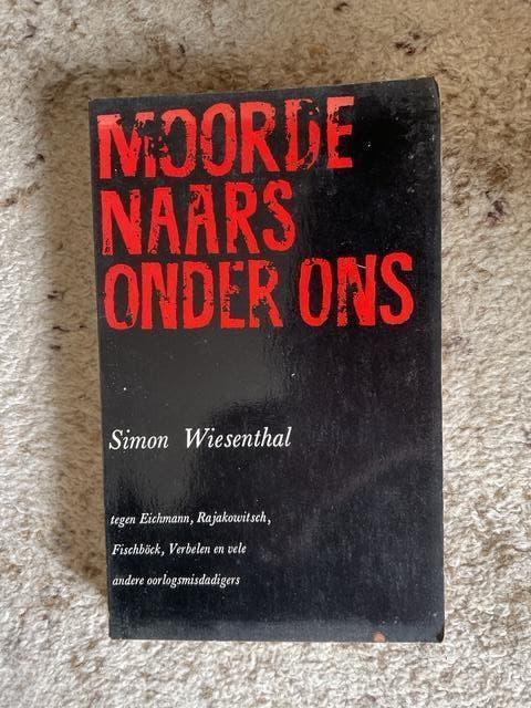 Moordenaars onder ons van Simon Wiesenthal, Ophalen of Verzenden, Simon Wiesenthal, Overige onderwerpen, Tweede Wereldoorlog